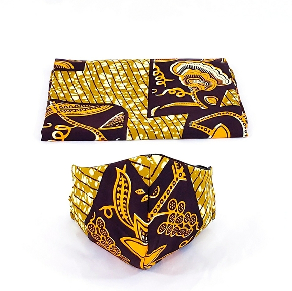 Head Wrap with Face Mask set - Picture 3 of 7